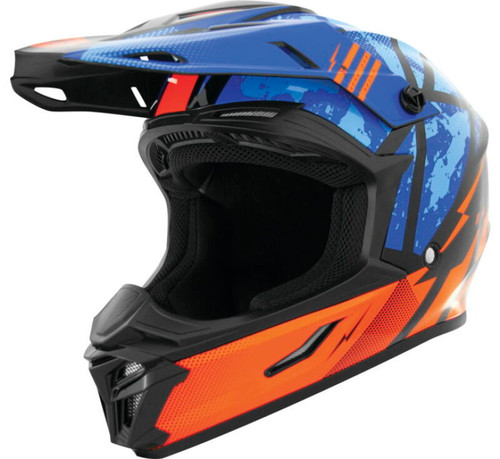 THH Helmets T710XR Battle Blue/Orange - XS - 646376 Photo - Primary
