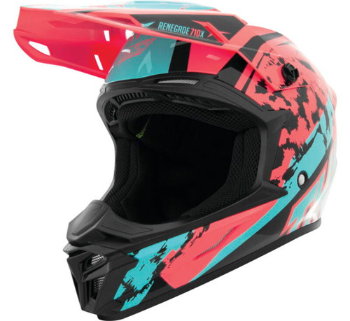 THH Helmets T710XR Renegade Coral/Bue - XS - 646430 Photo - Primary
