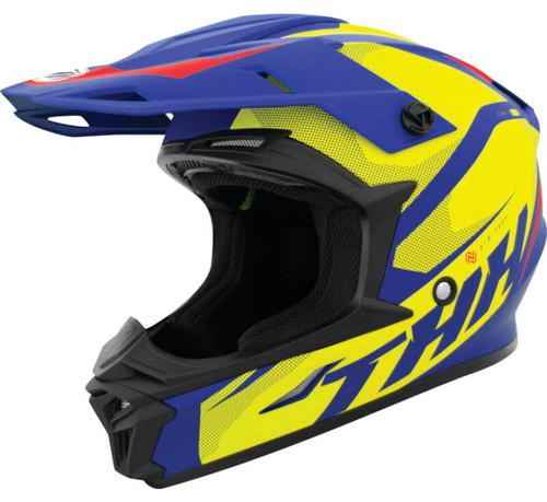 THH Helmets T710XR Airtech Blue/Yellow - XS - 647867 Photo - Primary
