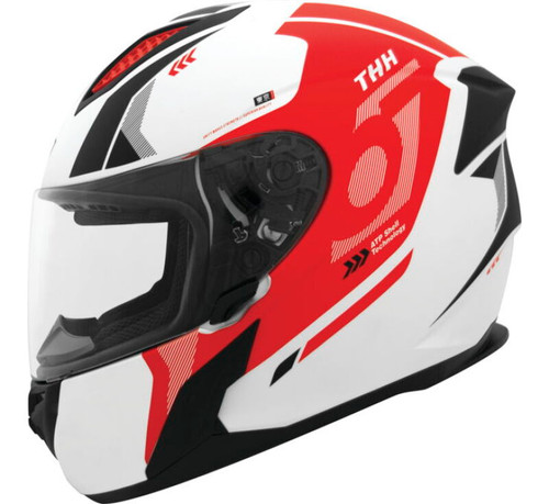 THH Helmets T810S Hayate Pearl White/Red - XL - 648033 Photo - Primary