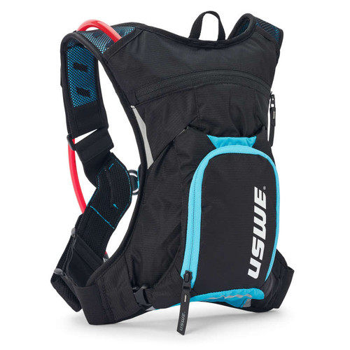 USWE MTB Hydro Hydration Pack 3L - Black/Horizon Blue - 2035231 User 1