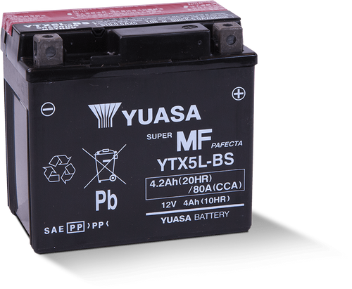 Yuasa YTX5L-BS Maintenance Free AGM 12 Volt Battery (Bottle Supplied) - YUAM32X5B User 1