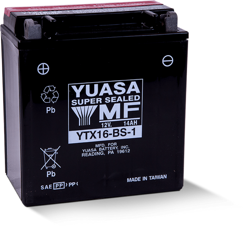 Yuasa YTX16-BS-1 Maintenance Free AGM 12 Volt Battery (Bottle Supplied) - YUAM32X61 User 1