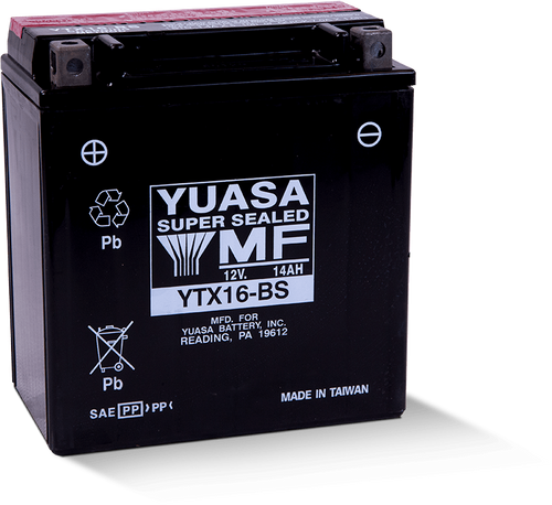 Yuasa YTX16-BS Maintenance Free AGM 12 Volt Battery (Bottle Supplied) - YUAM32X6S User 1