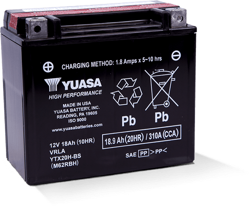 Yuasa YTX20H-BS High Performance AGM 12 Volt Battery (Bottle Supplied) - YUAM62RBH User 1