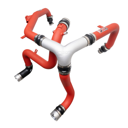 Injen 21-23 Ford Bronco 2.7L V6 (TT) EcoBoost SES Intercooler Pipes - Wrinkle Red - SES9301ICPWR User 1