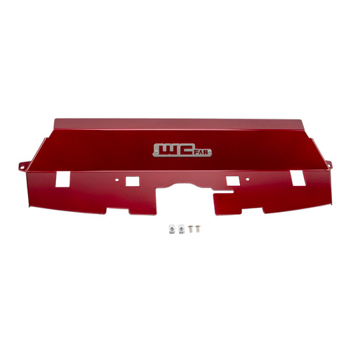 Wehrli 13-18 Cummins Fabricated Aluminum Radiator Cover - WCFab Red - WCF100546-RED User 1