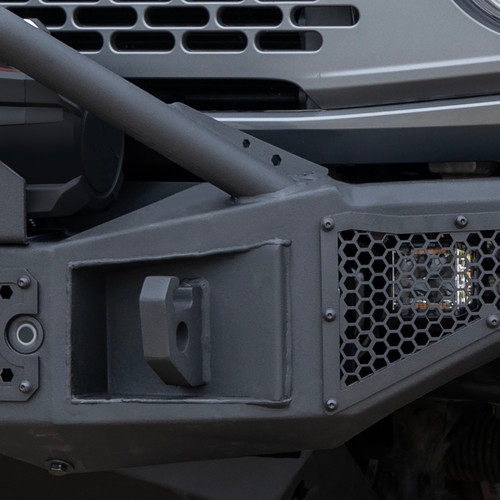 Go Rhino 21-24 Ford Bronco (2 and 4 Door) Rockline Full Width Bumper w/ Overrider Bar - 331401T Photo - Close Up