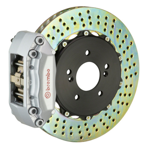Brembo 99-05 Honda S2000 Front GT BBK 4 Piston Cast 2pc 328x28 2pc Rotor Cross-Drilled Silver - 1A1.6016A3 User 1