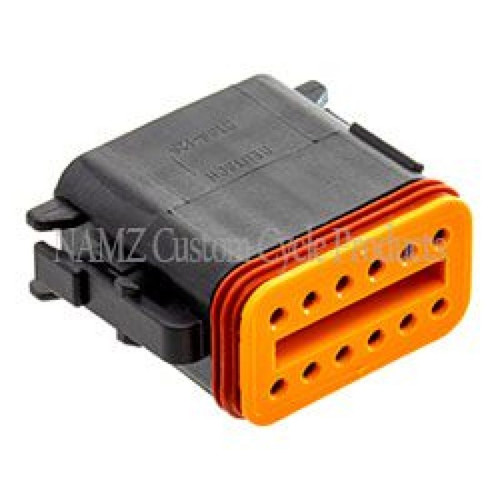 NAMZ Deutsch DT Series 12-Wire Plug & Wedgelock - Black (HD 72119-94BK) - DP-12B Photo - Primary