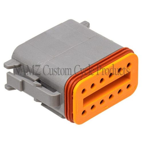 NAMZ Deutsch DT Series 12-Wire Plug & Wedgelock - Grey (Repl. HD 72139-94GY) - DP-12G Photo - Primary