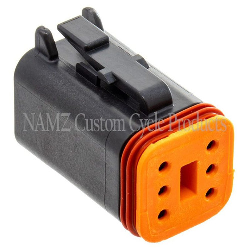 NAMZ Deutsch DT Series 6-Wire Plug & Wedgelock - Black (Repl. HD 72116-94BK) - DP-6B Photo - Primary