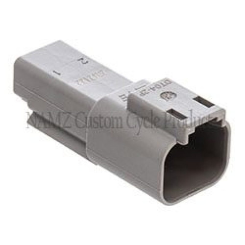 NAMZ Deutsch DT Series 2-Wire Receptacle & Wedgelock - Gray (HD 72122-94GY) - DR-2G Photo - Primary