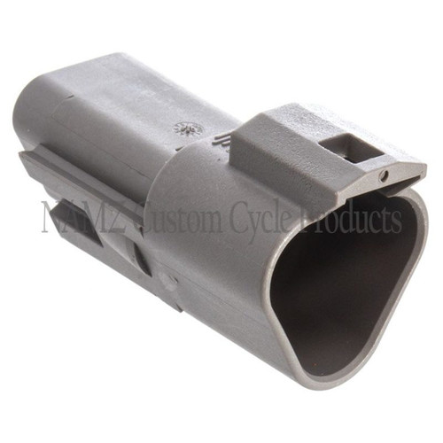 NAMZ Deutsch DT Series 3-Wire Receptacle & Wedgelock - Gray (HD 72123-94GY) - DR-3G Photo - Primary