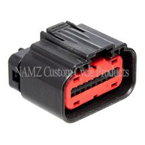 NAMZ 12-20 V-Twin FX Models AMP 18-Position Female Connector Kit w/Terminals (HD 72664-12) - NA-1-488533-6 Photo - Primary