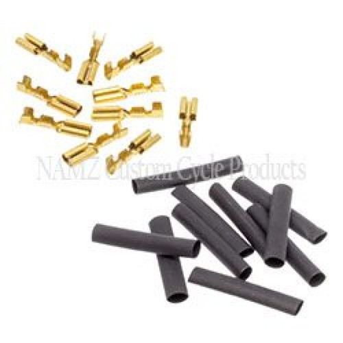 NAMZ 69-81 HD Brake Switches 1/8in. Female Crimp Terminal 22-16g w/Heat Shrink - 10 Pack (HD 9904) - NHD-9904 Photo - Primary