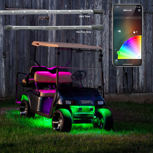 XK Glow LED Golf Cart Accent Light Kit XKchrome Smartphone App - XK-GOLF-STA User 1