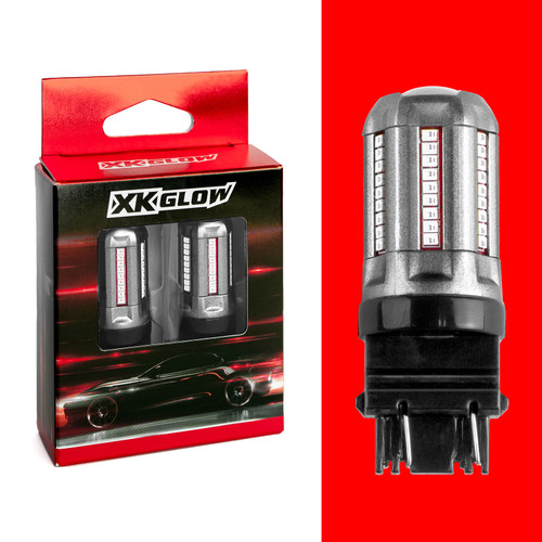 XK Glow 2pc Red 3156 Auto Bulb - XK3156-R User 1