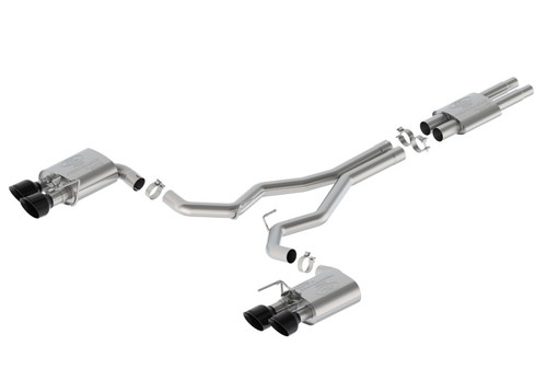 Ford Racing 2024 Mustang Dark Horse 5.0L Cat-Back Sport Active Exhaust - Black Tip - M-5200-DHS Photo - Primary