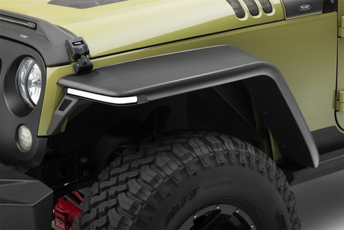 Rugged Ridge 07-18 Jeep Wrangler JK 2-Door+4-Door Unlimited Max Terrain Fender Flare Front+Rear Set - 11640.56 Photo - Mounted