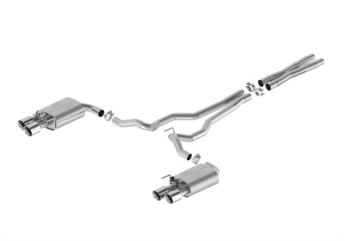 Ford Racing 2024 Mustang 5.0L Extreme Active Cat-Back Exhaust System - Chrome Tips - M-5200-M5EC Photo - Primary