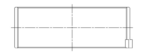 ACL Mazda 4 B6/BP/BP-T 1.6/1.8L .025mm Oversized High Performance Rod Bearing Set - 4B8351H-.025 Technical Drawing