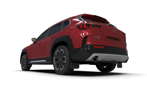 Rally Armor - 2024 Mazda CX-50 Black UR Mud Flap W/Grey Logo (Will Not Fit CX-5) - MF107-UR-BLK-GRY User 2