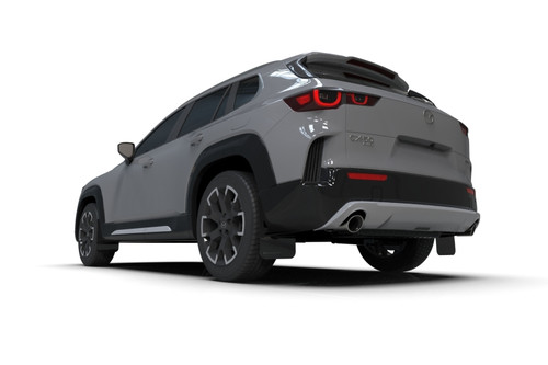 Rally Armor - 2024 Mazda CX-50 Black UR Mud Flap W/Grey Logo (Will Not Fit CX-5) - MF107-UR-BLK-GRY User 1