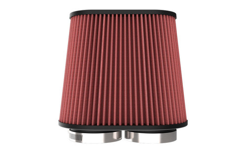K&N Universal Clamp-On Air Filter 3in Dual Flange 9in x 6in Base 7.5in x 3.688in Top 7.5in Height - RU-6104 Photo - out of package