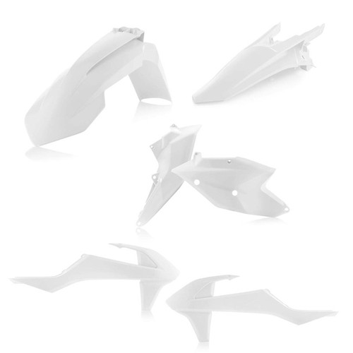 Acerbis 17-19 KTM XC-W150/250/300/ EXC-F250/350/450/500 Plastic Kit - White - 2634060002 Photo - Primary