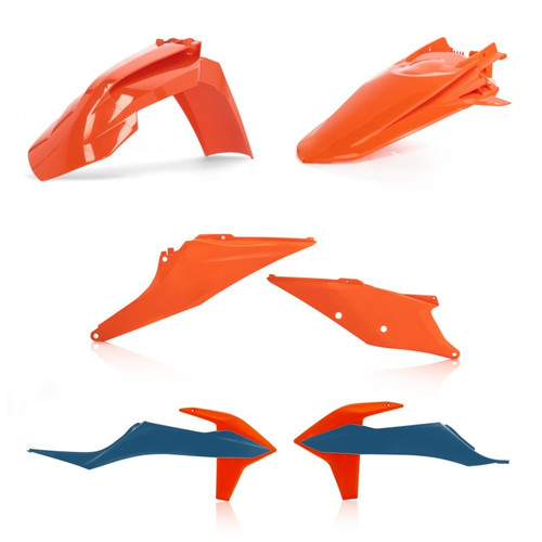 Acerbis 20-23 KTM 150-500 XCF-W/ XC-W-tpi/ EXC-tpi/ EXC-F Plastic Kit - Orange/Blue Original 22 - 2791567428 Photo - Primary