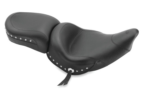 Mustang 14-21 Indian Chieftain, Chief, Dark Horse, Vintage Standard Tour Solo Seat w/Studs - Black - 75362 Photo - Primary