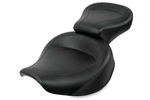 Mustang 82-00 Harley FXR Wide Touring 1PC Seat - Black - 75736 Photo - Primary