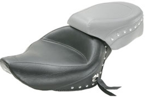 Mustang 04-21 Harley Sportster 4.5 GAL Wide Touring Solo Seat w/Studs - Black - 76153 Photo - Primary