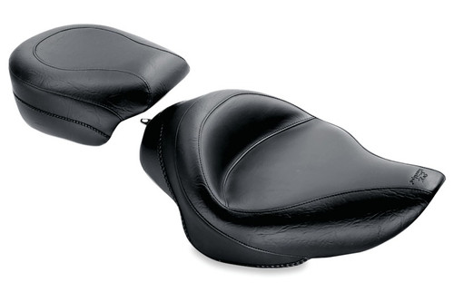 Mustang 04-21 Harley Sportster 3.3 GAL Standard Touring Solo Seat - Black - 76157 Photo - Primary