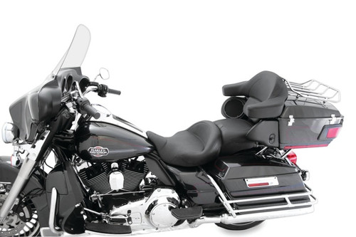 Mustang 08-21 Harley Electra Glide, Rd Glide, Rd King, Str Glide Super Touring 1PC Seat - Black - 79538 Photo - Primary