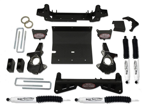 Tuff Country 01-10 Chevy Silverado 2500HD 4x4 4in Lift Kit (w/3pc Sub Frame SX8000 Shocks) - 14993KN Photo - Primary