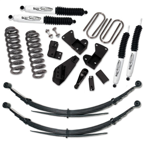 Tuff Country 81-96 Ford Bronco 4x4 4in Lift Kit with Rear Leaf Springs (SX8000 Shocks) - 24812KN Photo - Primary