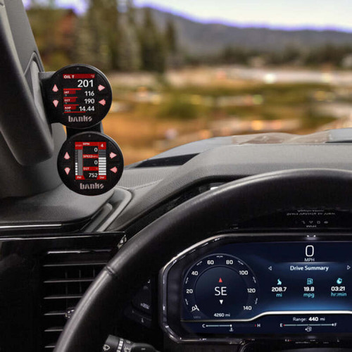 Banks Power 2022+ GM - iDash Stealth Dual Gauge Pod Kit - 63370 User 3