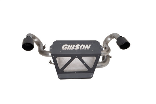 Gibson 20-23 Polaris RZP Pro XP 1000/Turbo R 2.25in Dual Exhaust - Black Ceramic - 98047 Photo - Primary