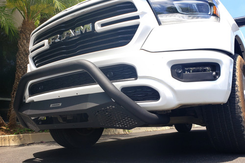 Go Rhino 10-18 Ram 2500/3500 (Excl. Trucks w/ParkSense) RC4 & RC3 LR Brackets - Tex. Blk - 566560TK Photo - Mounted