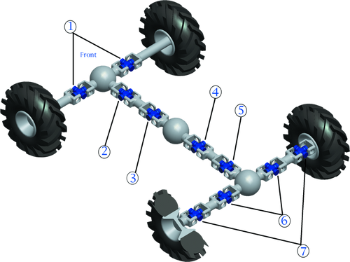 QuadBoss 93-99 Kawasaki KAF620A Mule 2510 (02) Front Axle Inner Universal Joint - 417818 User 1