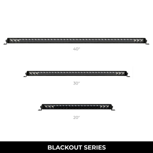 Go Rhino Xplor Blackout Series Sgl Row LED Light Bar (Side/Track Mount) 31.5in. - Blk - 751653201CSS Photo - Close Up
