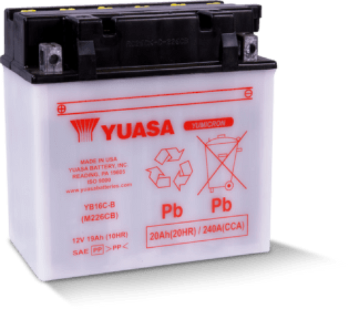 Yuasa YB16C-B Yumicron CX 12 Volt Battery - YUAM226CB User 1