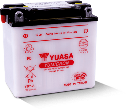 Yuasa YB7-A Yumicron 12 Volt Battery - YUAM227AY User 1