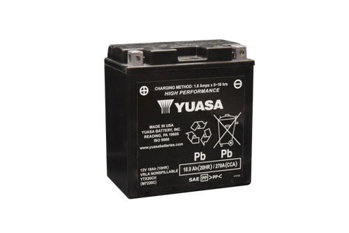 Yuasa YTX20CH Maintenance Free AGM 12 Volt Battery - YUAM7220C User 1