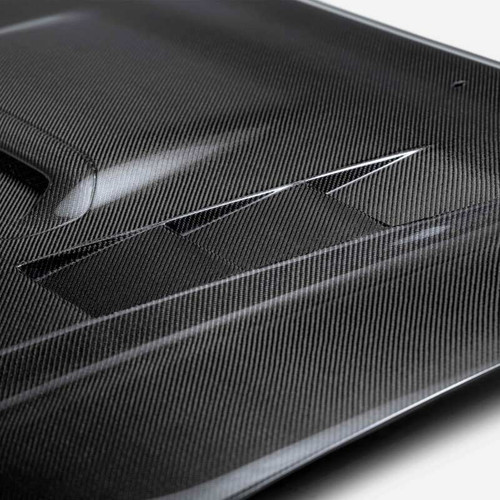 Seibon 12-15 Toyota Tacoma TS-Style Carbon Fiber Hood - HD12TYTA-TS User 1
