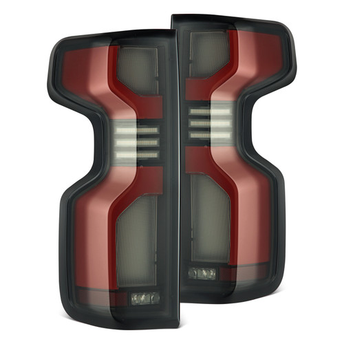 AlphaRex 19-24 Chevy Silverado 1500 / 20-24 2500HD/3500HD LUXX-Series LED Tail Lights Red - 620068 Photo - Primary
