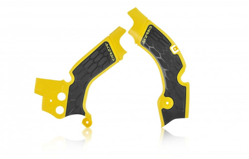 Acerbis 08-17 Suzuki RMZ450 Frame Guards- X-Grip - Yellow/Black - 2630531017 Photo - Primary