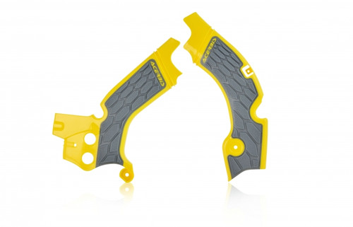 Acerbis 08-17 Suzuki RMZ450 Frame Guards- X-Grip - Yellow/Gray - 2630531120 Photo - Primary